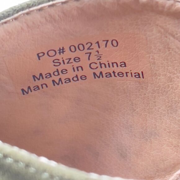 Journee Womens Size 7.5 Collection Samara Stiletto Heels Olive Peep Toe Shoes - Picture 7 of 9